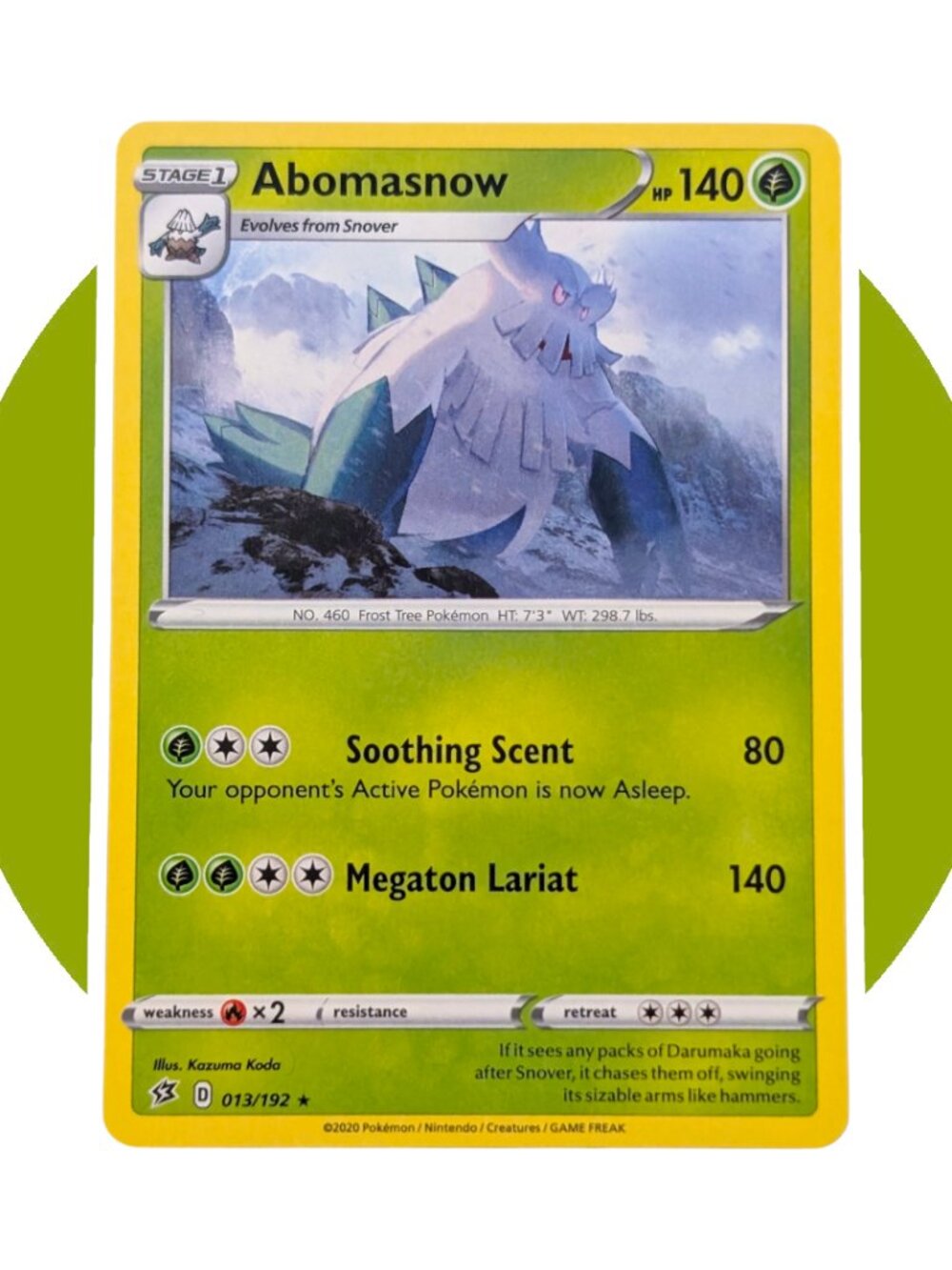 Rebel Clash Pokemon Card (M06): Abomasnow 013/192